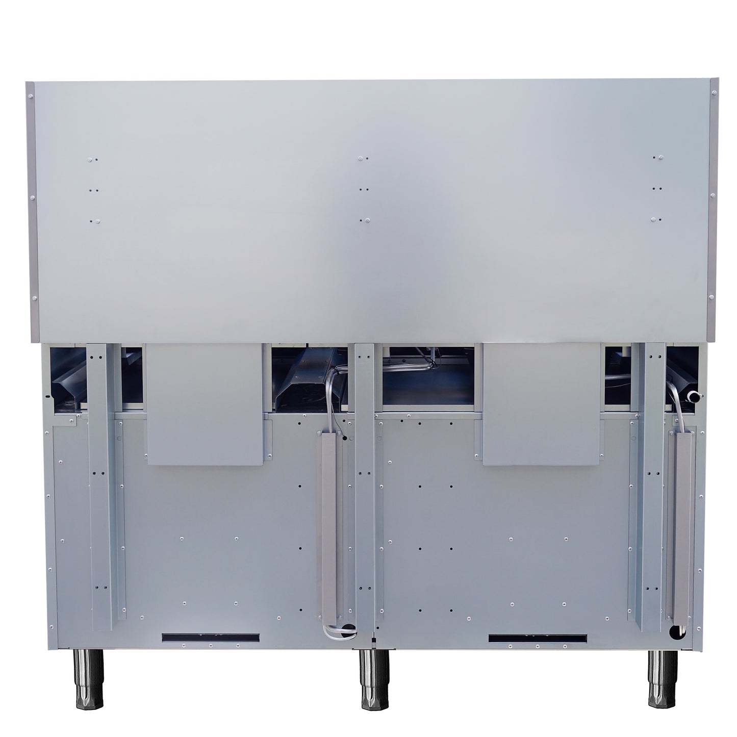 Forno Commerciale 60 Inch Stainless Steel Gas Range, 10 Burners 300,000 BTU Total, 9.3 cu.ft. Ovens
