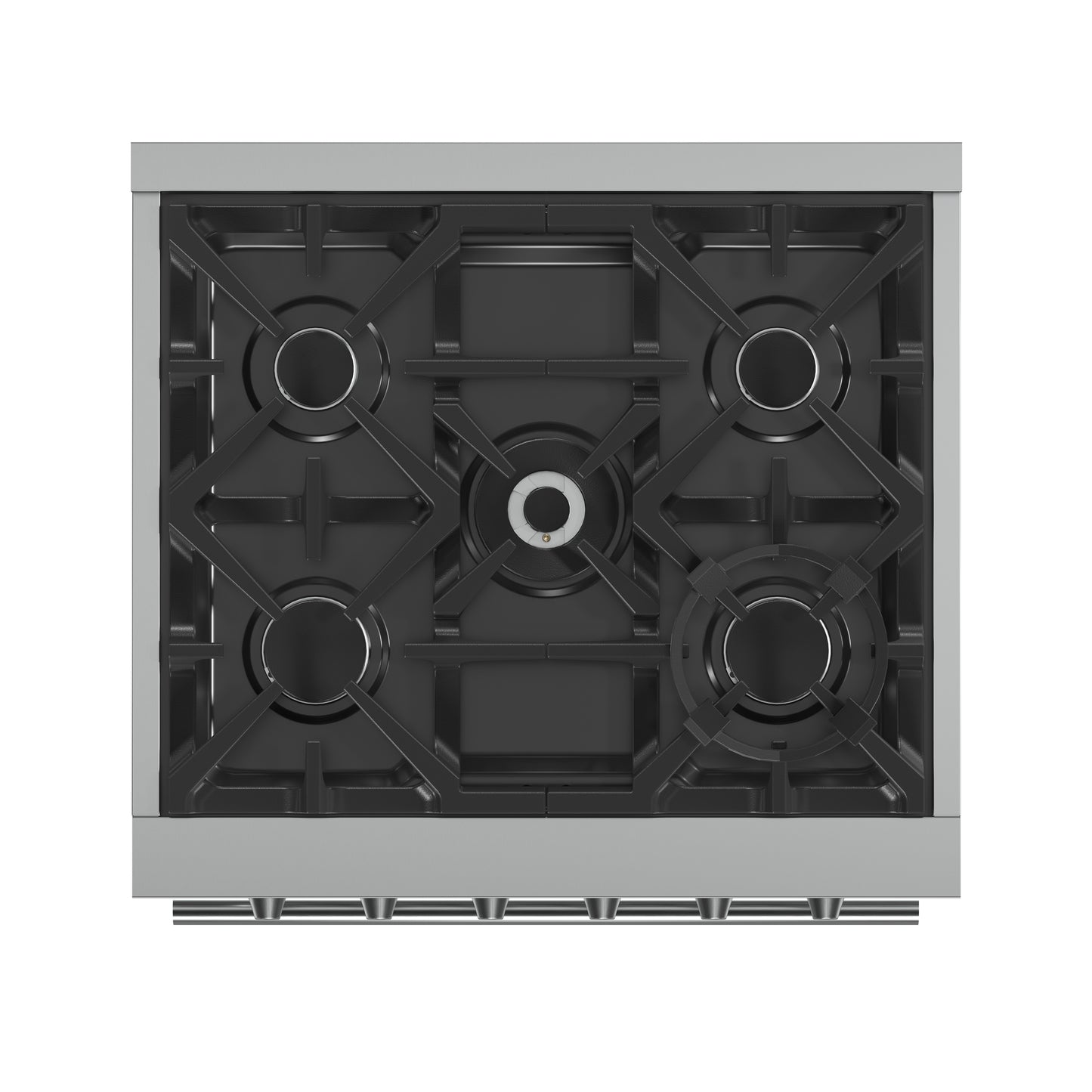 Forno Massimo 30-Inch Freestanding Gas Range, 5 Burners, True Convection Oven
