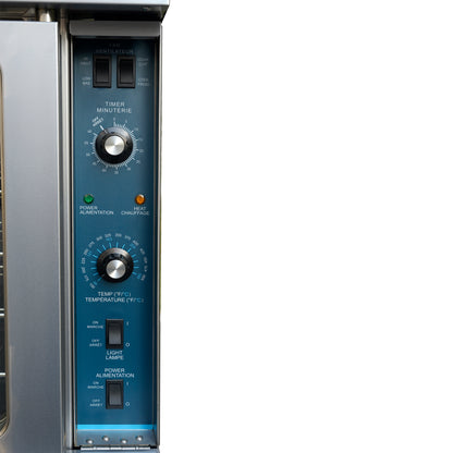 Forno Commerciale Convection Gas Oven, 3 burners 54,000 BTU, 150–500°F, stainless steel, NG/LP convertible