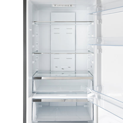 Forno Guardia 24-Inch Bottom Freezer Refrigerator, Right Swing, 10.8 cu.ft, ENERGY STAR Certified