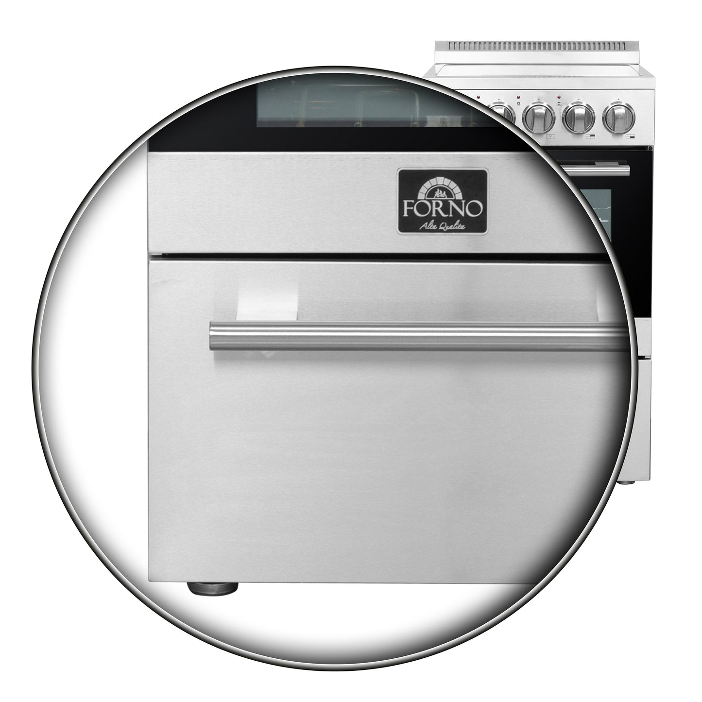Forno Pallerano 20-Inch Freestanding Electric Range, Canada Version, Plug and Cord Included