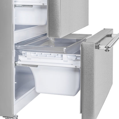 FORNO Premium 2-Piece Kitchen Bundle -Giovanni 30-inch Gas Range Stainless Steel, Forno Moena 36" French Door 19.2 Cu.Ft. Stainless Steel Refrigerator - FBDL-020-02US