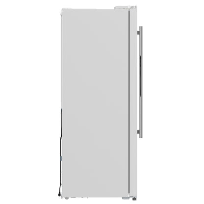 Forno Salerno Espresso 36-Inch White Side-by-Side Refrigerator, 20 Cu. Ft., Frost-Free, Ice & Water Dispenser, ENERGY STAR Certified