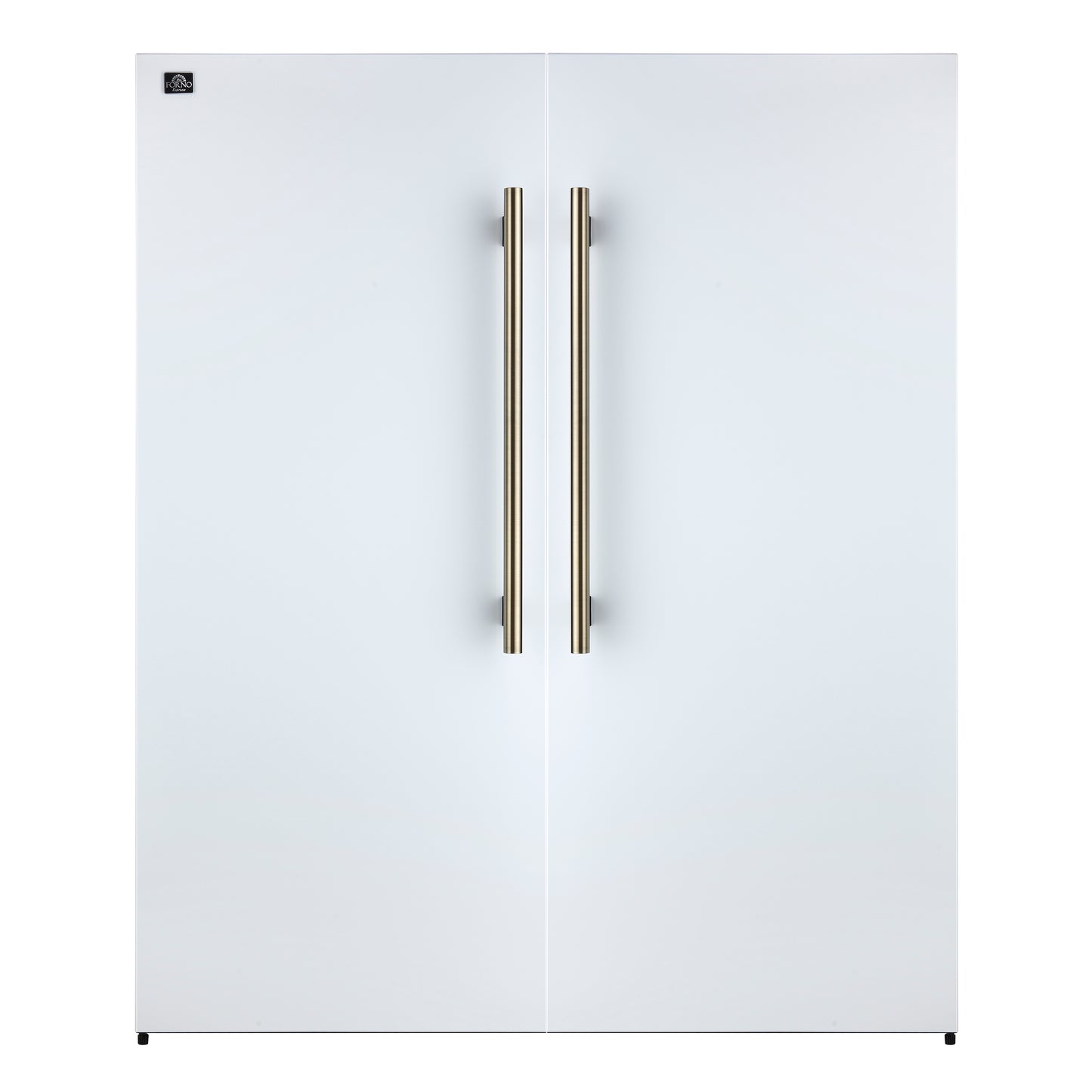 Forno Maderno 2-28-Inch Wide Convertible Refrigerator/Freezer in White, Decorative Trim, 27.2 cu.ft, 84-Inch High, ENERGY STAR Certified