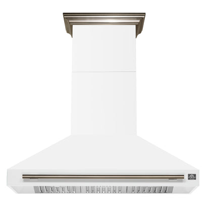 Forno Aria 48 Inch Wall-Mounted Range Hood in White