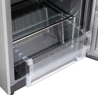 Forno Fortezza 32 Inch Right-Swing Convertible Refrigerator/Freezer with Trim Kit, Stainless Steel, Total No Frost