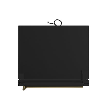 Forno Milano Espresso 31-Inch Bottom Freezer Refrigerator, Black, 17.2 cu.ft Capacity, Energy Efficient