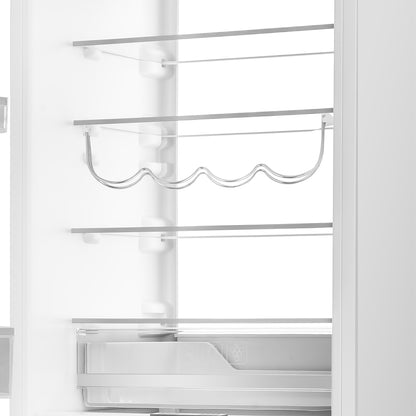 Forno Rivestito 22 Inch Panel Ready Bottom Freezer Refrigerator, 8.3 cu. ft., Ice Maker, Total No Frost, Fast Cool & Fast Freeze