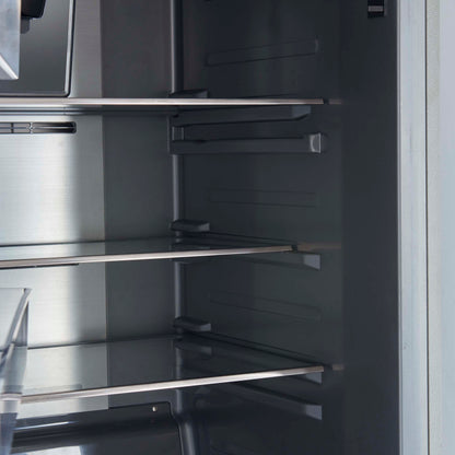 Forno Fortezza 32 Inch Left-Swing Freezer with Trim Kit, Stainless Steel, with Automatic Ice Maker